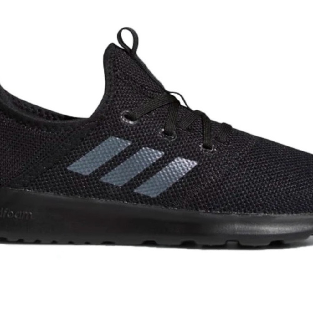 Adidas women’s cloud foam pure black slip-on athletic shoes, size 8. EUC. - Picture 2 of 10